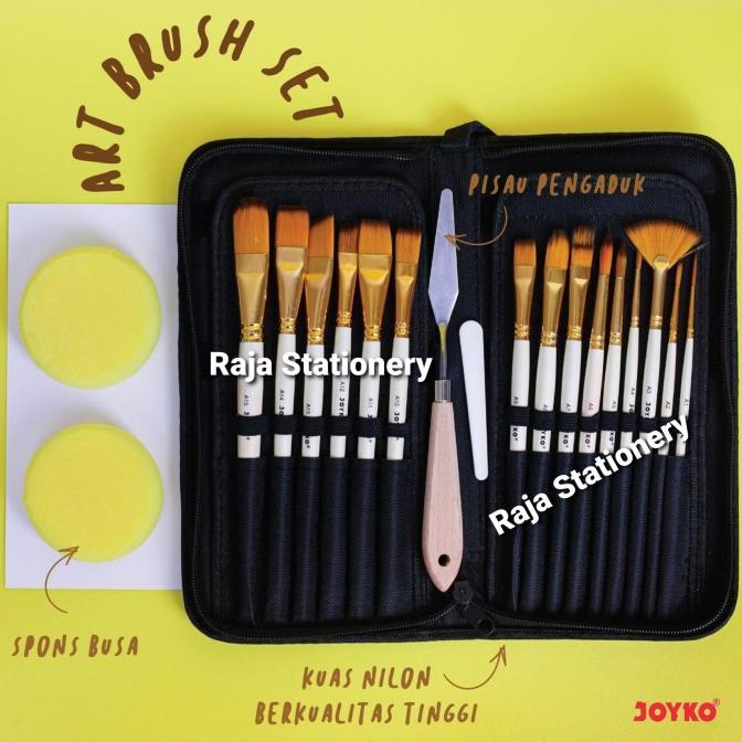 

Joyko Brush FULL Set Scalpel Sponge / Set Kuas Lukis Lengkap BRS-12