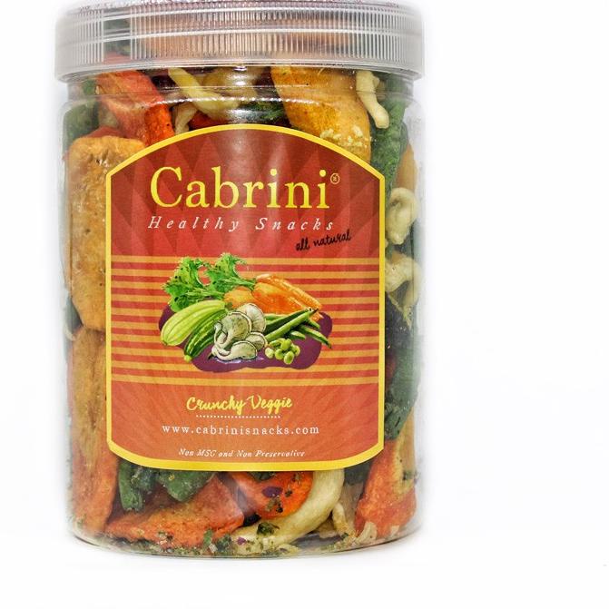 

♫ Cabrini Healthy Snacks - Crunchy Veggie ( 800 ml ) Keripik Sayur ♖