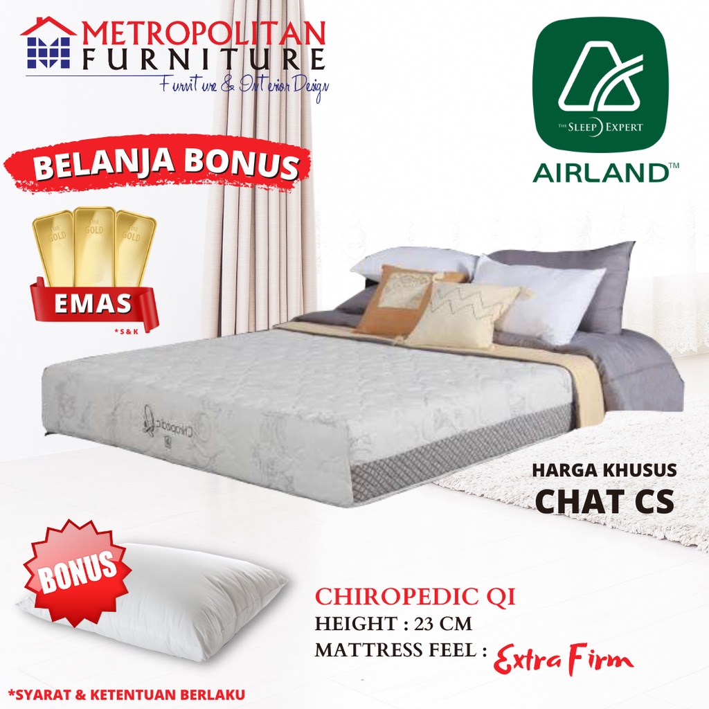 Kasur Springbed Airland Chiropedic QI Spring bed matras