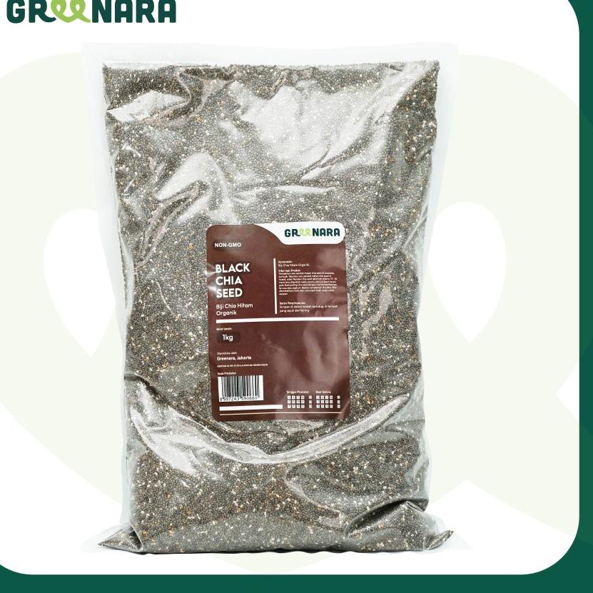 

♝ Organic Black Chia Seed 1Kg / Chiaseed Hitam Organik ✥