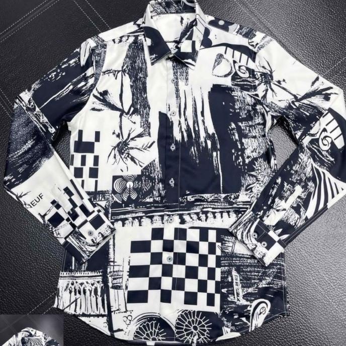 KEMEJA PRIA BAJU KEMEJA PANJANG PRIA LV1200 MIROR EL09I09A82L