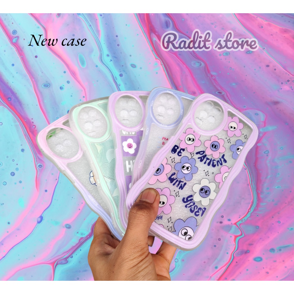 NEW CASE GELOMBANG MOTIF CEWEK FOR OPPO A54