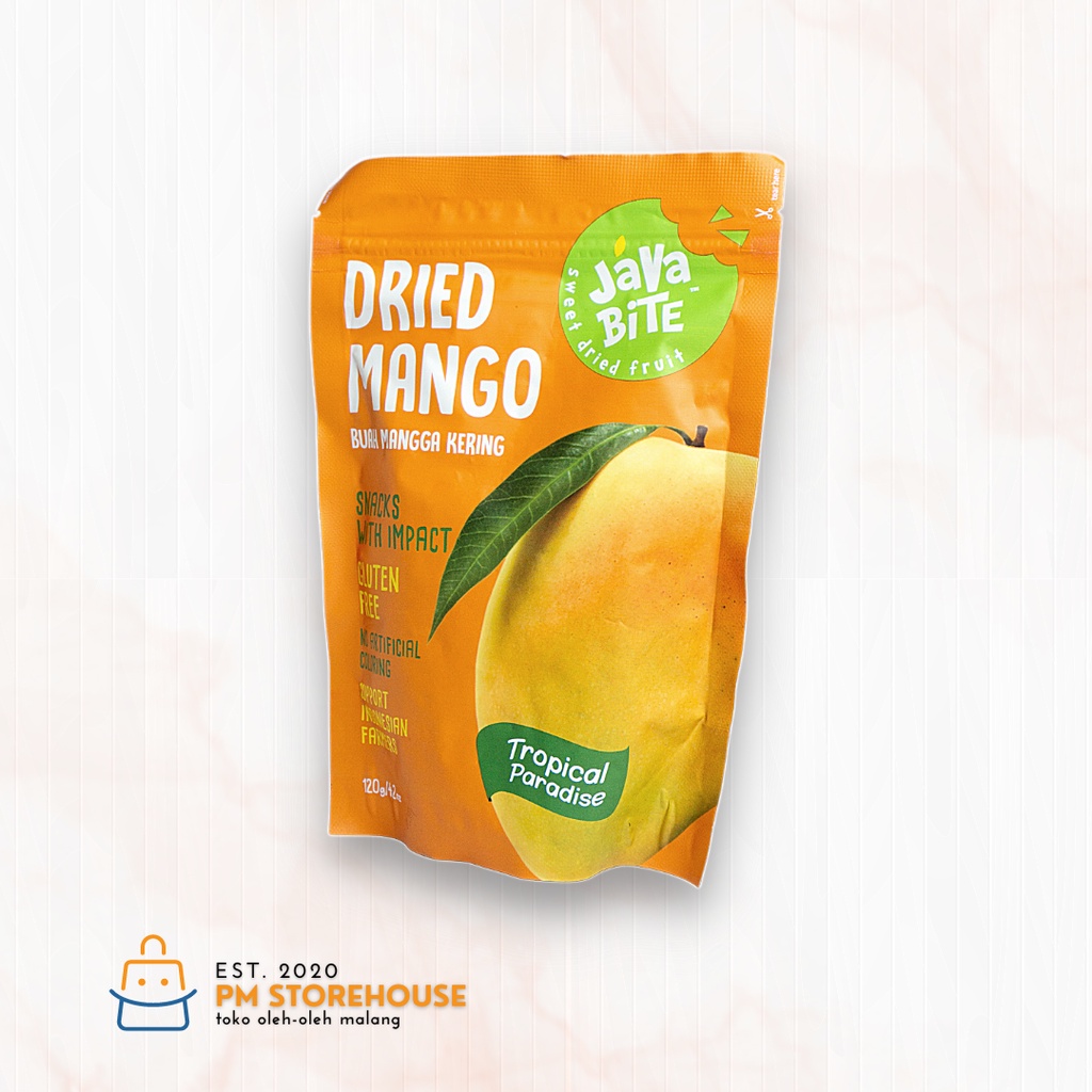 Manisan Buah Mangga Kering / Dried Mango Java Bite - Kemasan Besar 120 Gram
