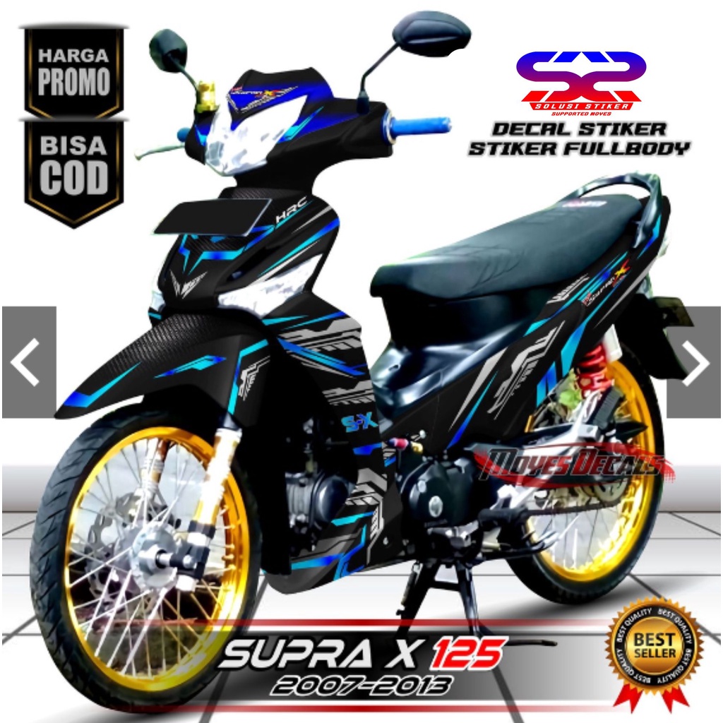 Decal Variasi Motor Supra X 125 FullBody Stiker Supra X 2007/2013