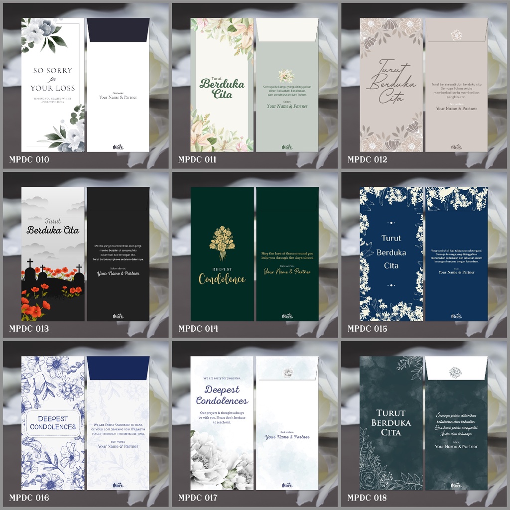 

Custom Angpao Duka Cita | Condolences Angpao | Pepao (MPDC Collection 2)