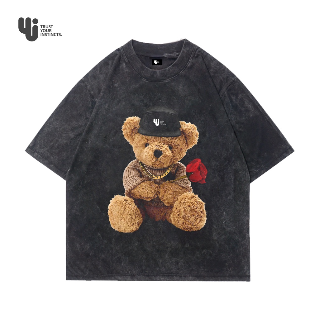 Yui T-shirt Oversize Bear Washed