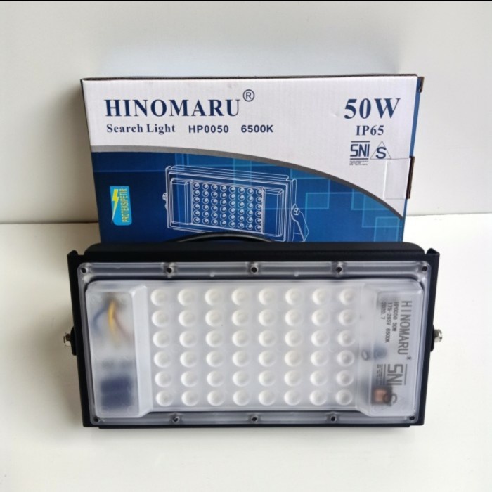 Terlaris Lampu Sorot Led-Flood Light Hinomaru 50W - Putih Kap Floodlight 50 Wat
