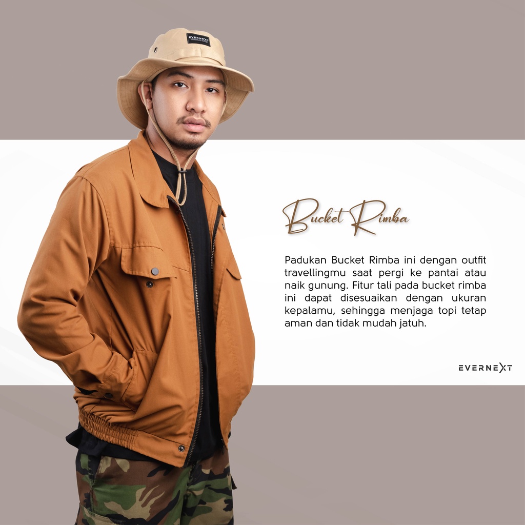 Promo topi bucket hat unisex pria wanita petualang alam liar topi pendaki gunung outdoor hutan rimba belantara topi santai casual pantai topi outdoor traveler pecinta alam topi outbond camping hiking gunung topi mancing anti panas dan gerah topi traveling