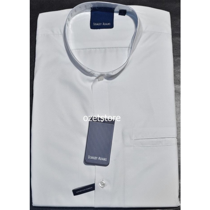 TERMURAH Kemeja Koko Pria STANLEY ADAMS Putih Motif KKS02 Original & Real Pict /BAJU KOKO PRIA/BAJU 