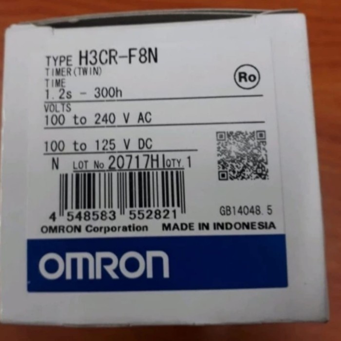 Terlaris H3Cr F8N Twins Timer Omron 220V