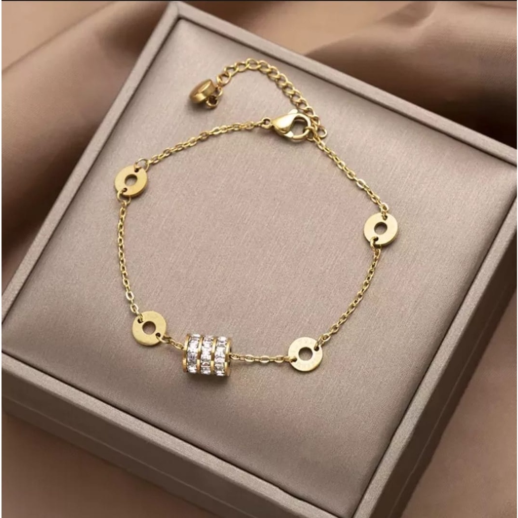 Gelang Tangan / Gelang Kaki Wanita Titanium Anti Karat