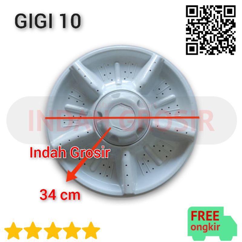 PULSATOR mesin cuci SHARP / POLYTRON 34 cm