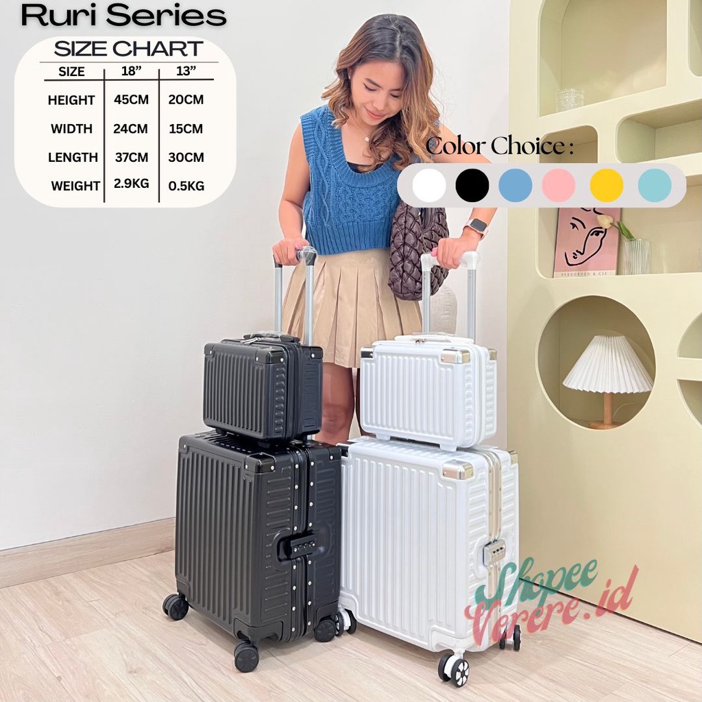 Koper Pilot RU-RI Series 18 Inch Koper Kabin Pramugari Tsa Lock