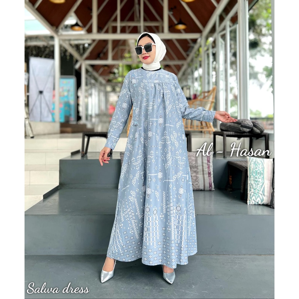 salwa dress/fashion muslim/dress kekinian/dress wanita muslim