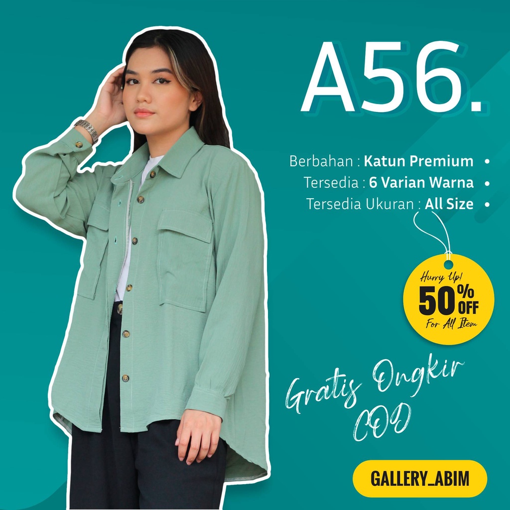 blouse putih wanita korea