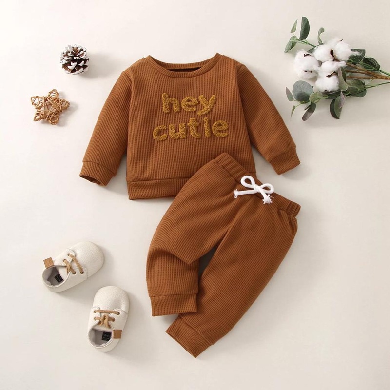 SET ANAK CUTIE UNISEX LENGAN PANJANG / SET PIYAMA UNISEX ANAK KJ