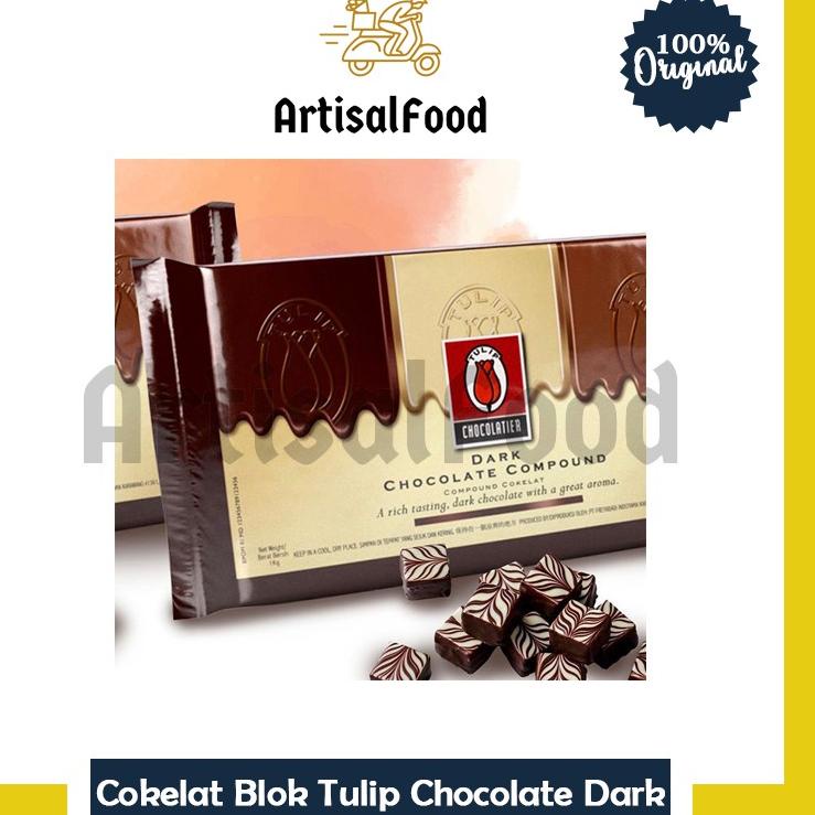 

➲ Tulip Dark White Milk dcc Compound Chocolate Coklat Cokelat Batang 1kg ASLI 1 kg ❊