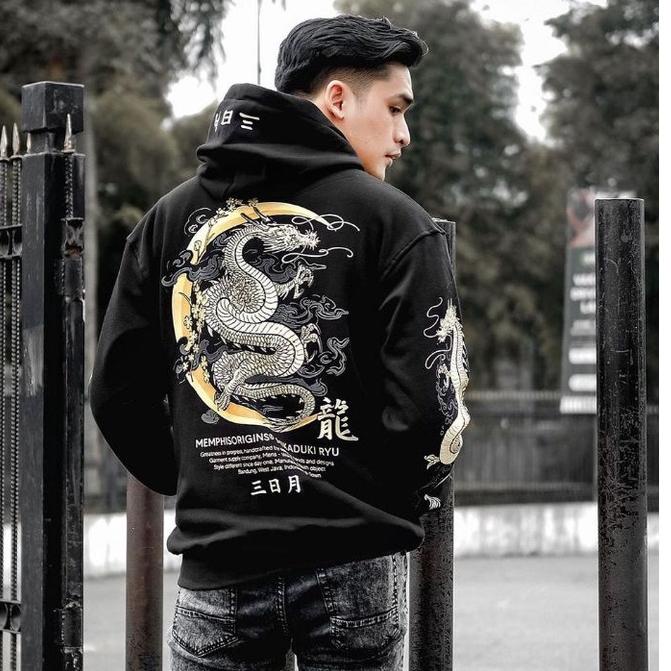 ✵ HOODIE MEMPHIS ORIGINS MIKADUKI RYU / SWEATER NAGA MEMPHIS ➬