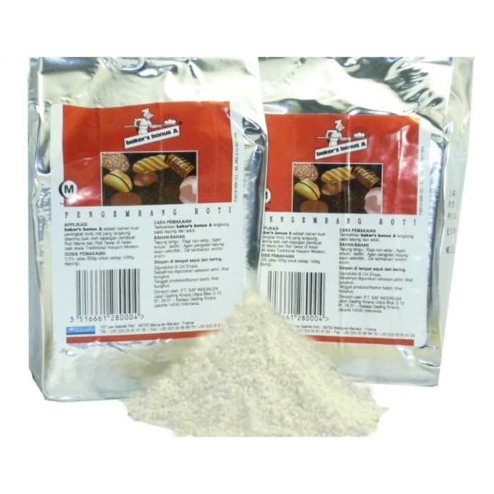 

Baker bonus A 500gr / pengembang / peningkat mutu roti Baker's Bonus