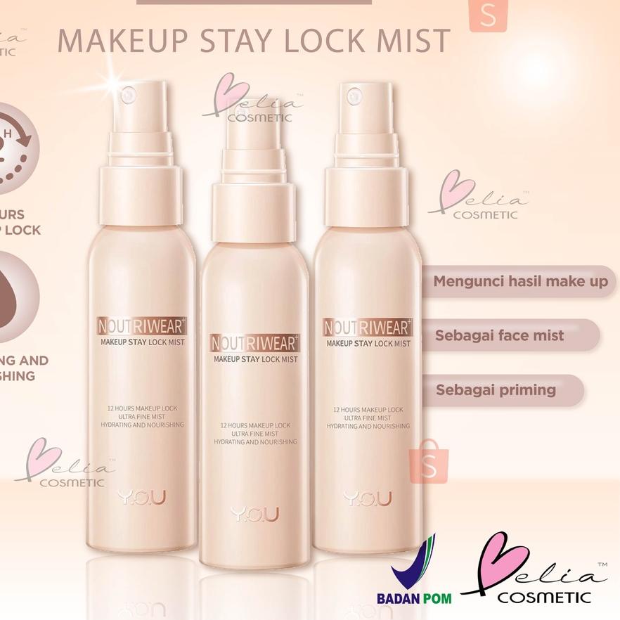 ☊ ❤ BELIA ❤ YOU Noutriwear+ Makeup Stay Lock Mist 55ml | Setting Spray | Face Mist | Finishing Spray