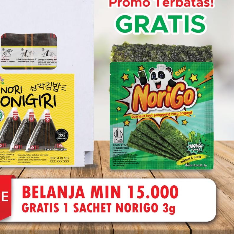 

♩ NORI ONIGIRI | Nori Wrapper Khusus Bungkus Nori Triangle / Sushi Nori (ISI 100 Lembar) ☜