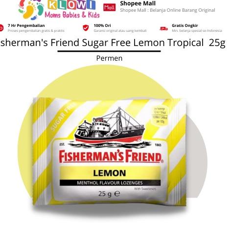 

Lariiss Fisherman's Friend Sugar Free Lemon Tropical Pack 25 Gr / Permen Pelega