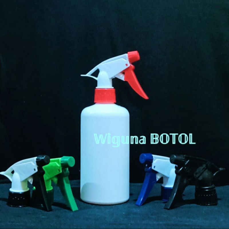 Botol Spray 500ml Putih / Botol PET 500ml Tutup Spray Triger / Big Triger