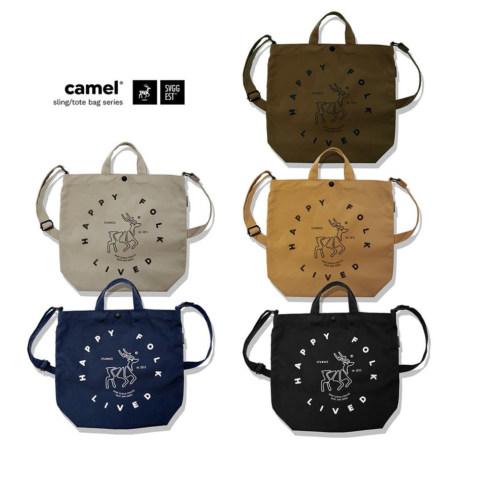 ✼ Svggest Sling Bag/ Tote Bag Camel Mix ❋