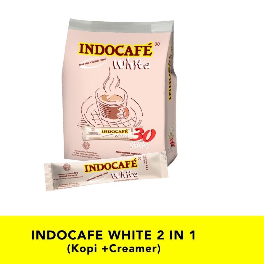 

♜ Indocafe White Coffee 30 Sticks No Sugar / Kopi Putih Bebas Gula ☜