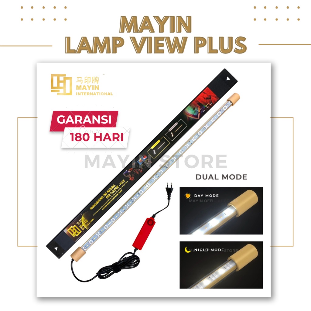 Jual MAYIN LAMP VIEW PLUS Lampu LED Celup Dual Mode Day And Night Aquarium Akuarium Ikan Arowana