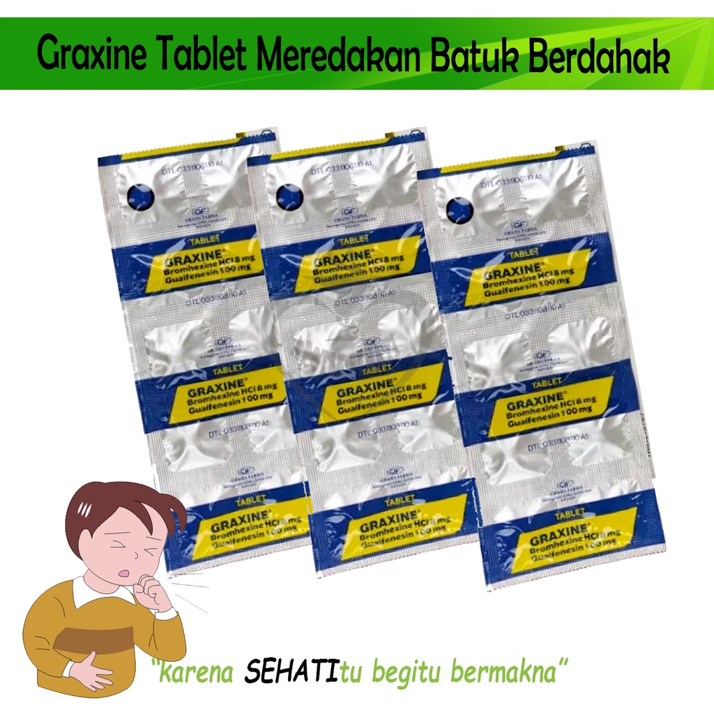 GRAXINE 100MG OBAT BATUK PENGENCER DAHAK PER STRIP