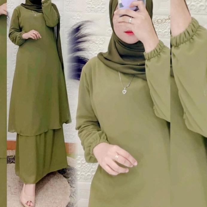 ★ GAMIS CERUTY POLOS MALAYSIA/ MELAYU - BAHAN CERUTI + FULL PURING () ➾