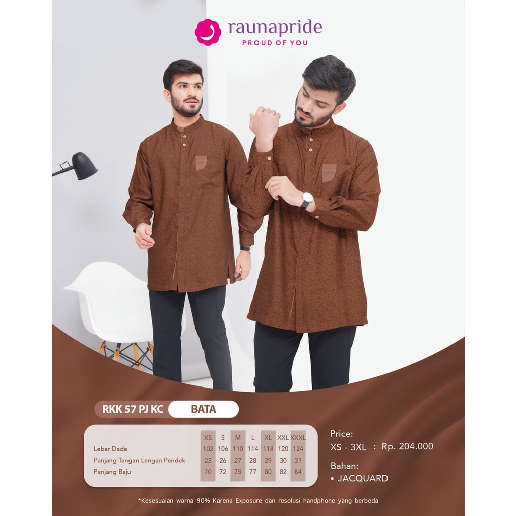 Rauna Couple 57 Bata Terbaru / RKK 57 - RGD 57 - RKK 57 PJ KC / Fashion Muslim Sarimbit Couple Rauna Terbaru 2023