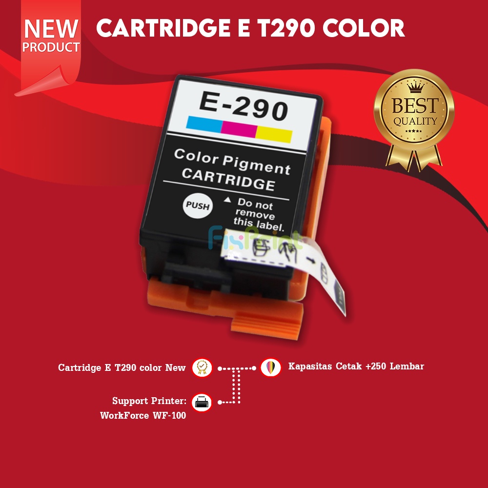 Cartridge Tinta Epson 290 T290 Color Printer Workforce WF100 WF-100