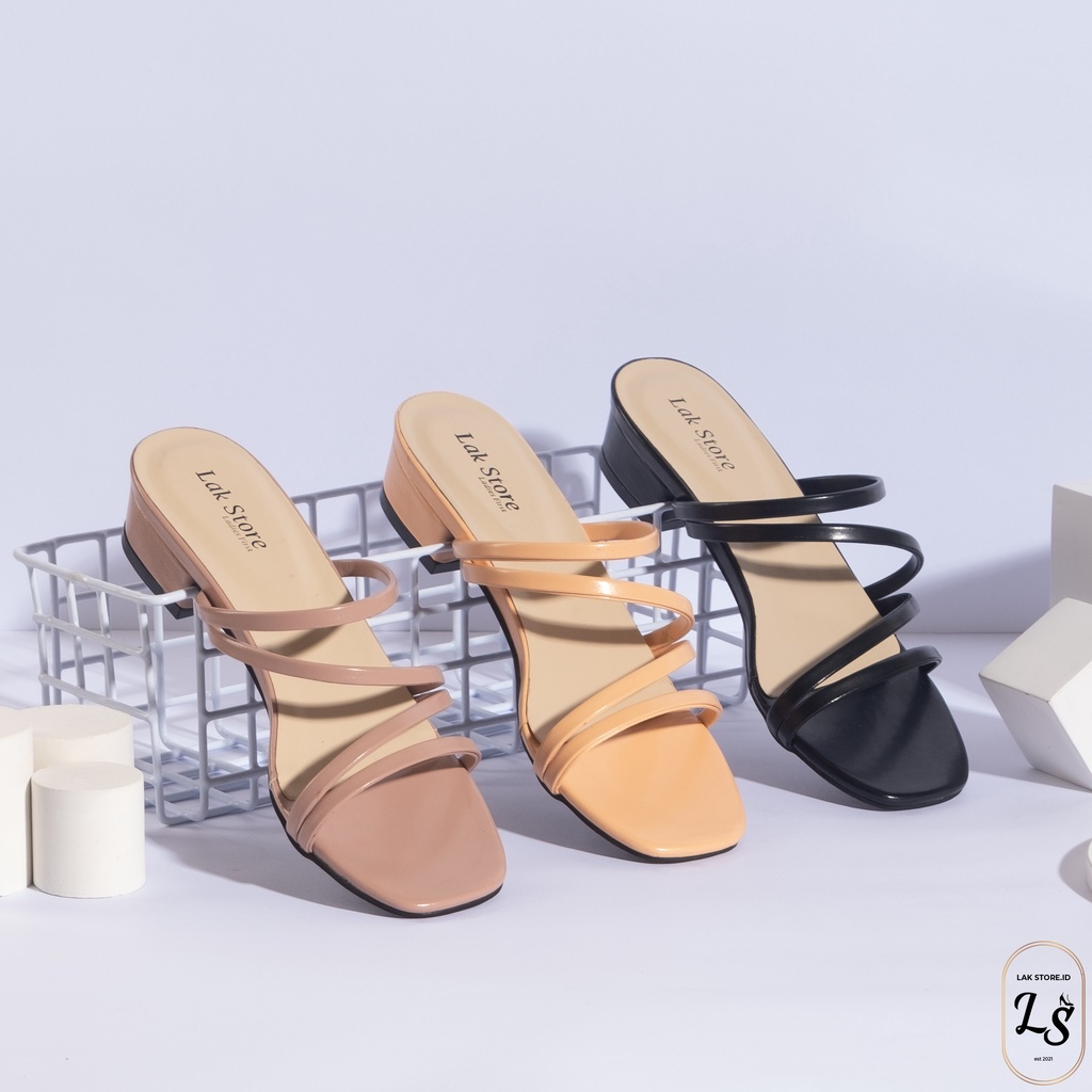 sandal heels wanita nayra / sandal hak tahu 3cm / sandal wanita /sandal heels