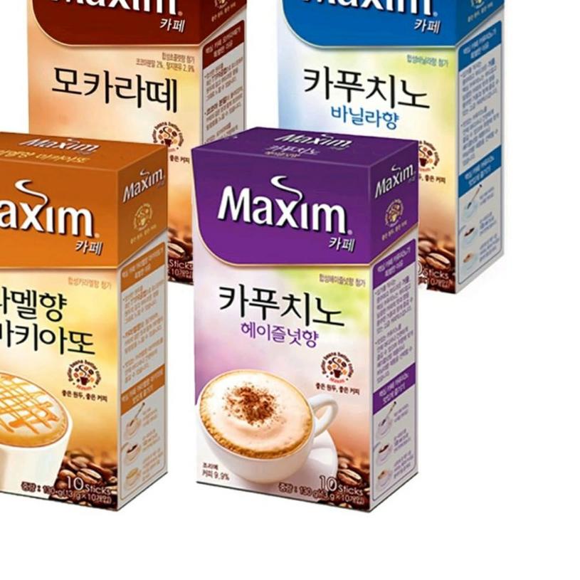 

♂ MAXIM COFFEE CAFE MOCHA LATTE / CAPPUCCINO VANILLA / CAPPUCCINO HAZELNUT / CARAMEL MACCHIATO ❀