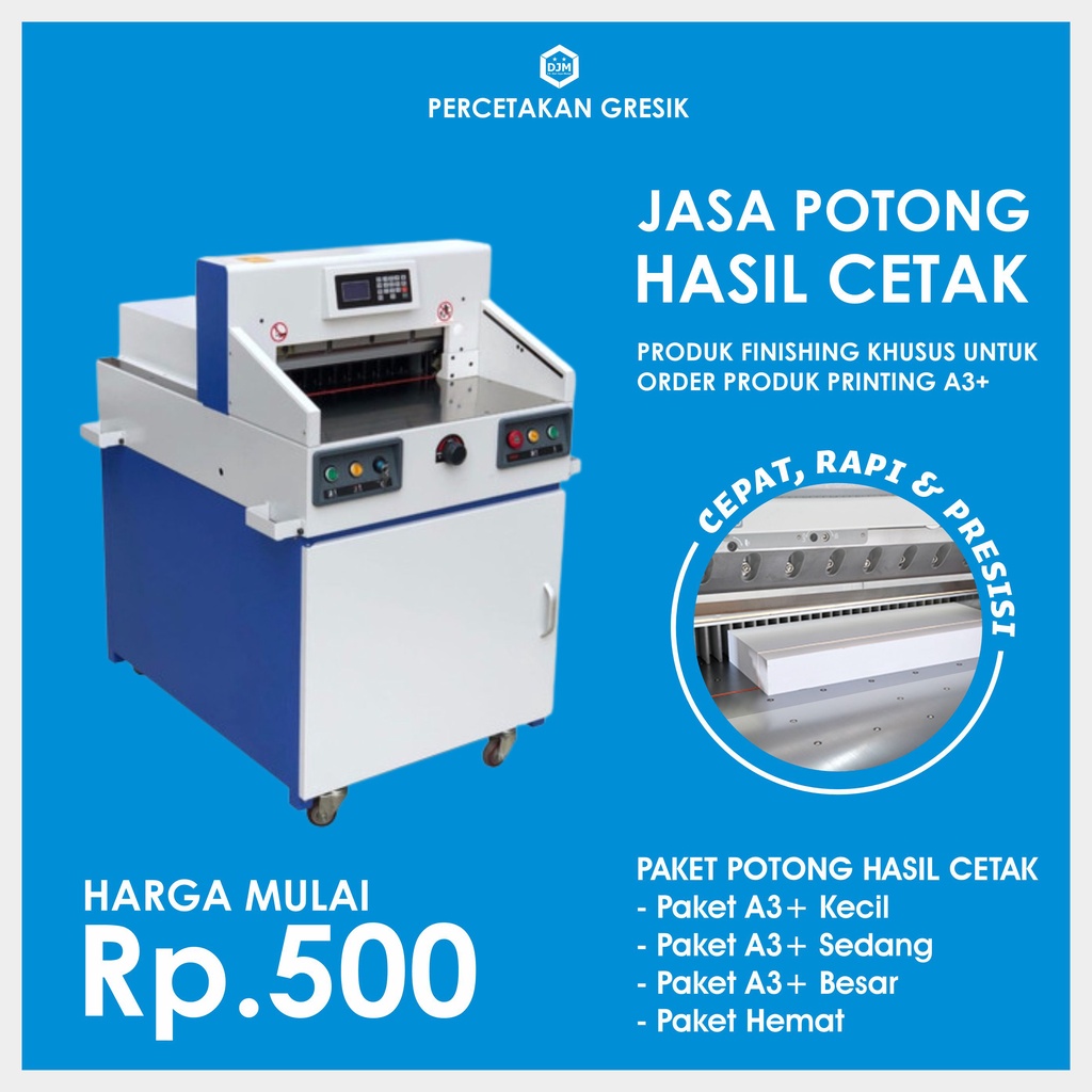 

JASA FINISHING POTONG KERTAS KHUSUS PRODUK A3+