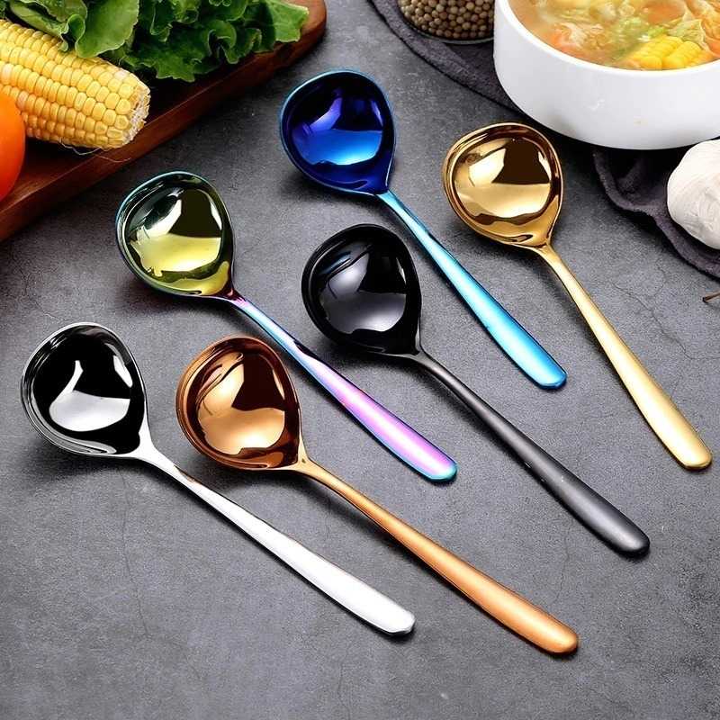 (BISA COD) FTIHSHP Moitakiy Sendok Makan Sup Soup Spoon Stainless Steel - F82