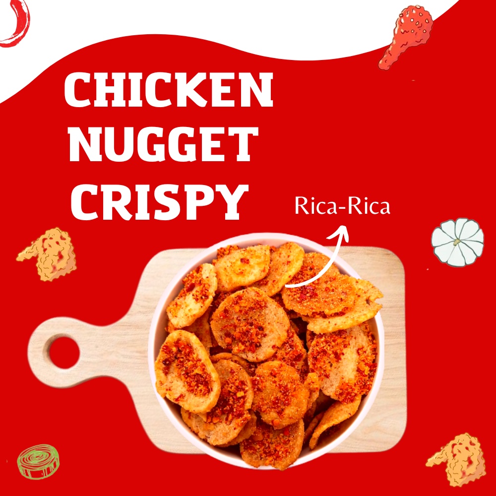 

Nugget Crispy Ayam Rica-Rica 150 gr Nugget kering