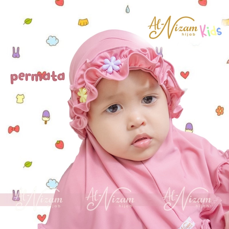 [Bayijab] Permata - Al Nizam Hijab Bayi dan Batita/ Al Nizam Hijab Kids/Al Nizam Hijab Anak