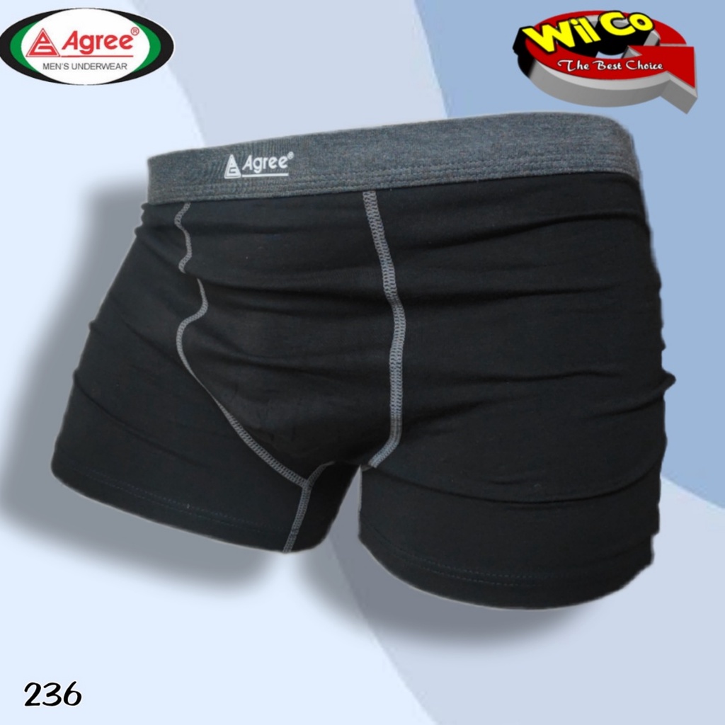 K236 - [Harga Per 1 Potong] CELANA DALAM [BOXER] PRIA AGREE SIZE M - XL