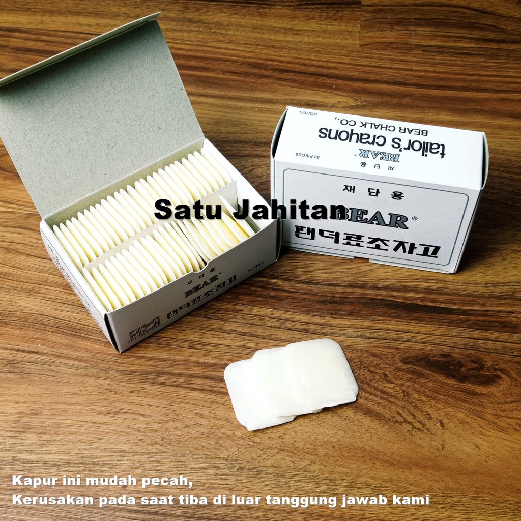 Kapur Bahan Kain Kapur Bear Untuk Garment Best Quality Garment Chalk