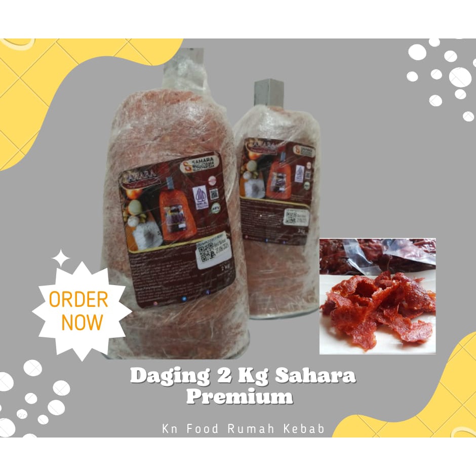 

DAGING KEBAB SAHARA PREMIUM 2 KG DENGAN TIANG