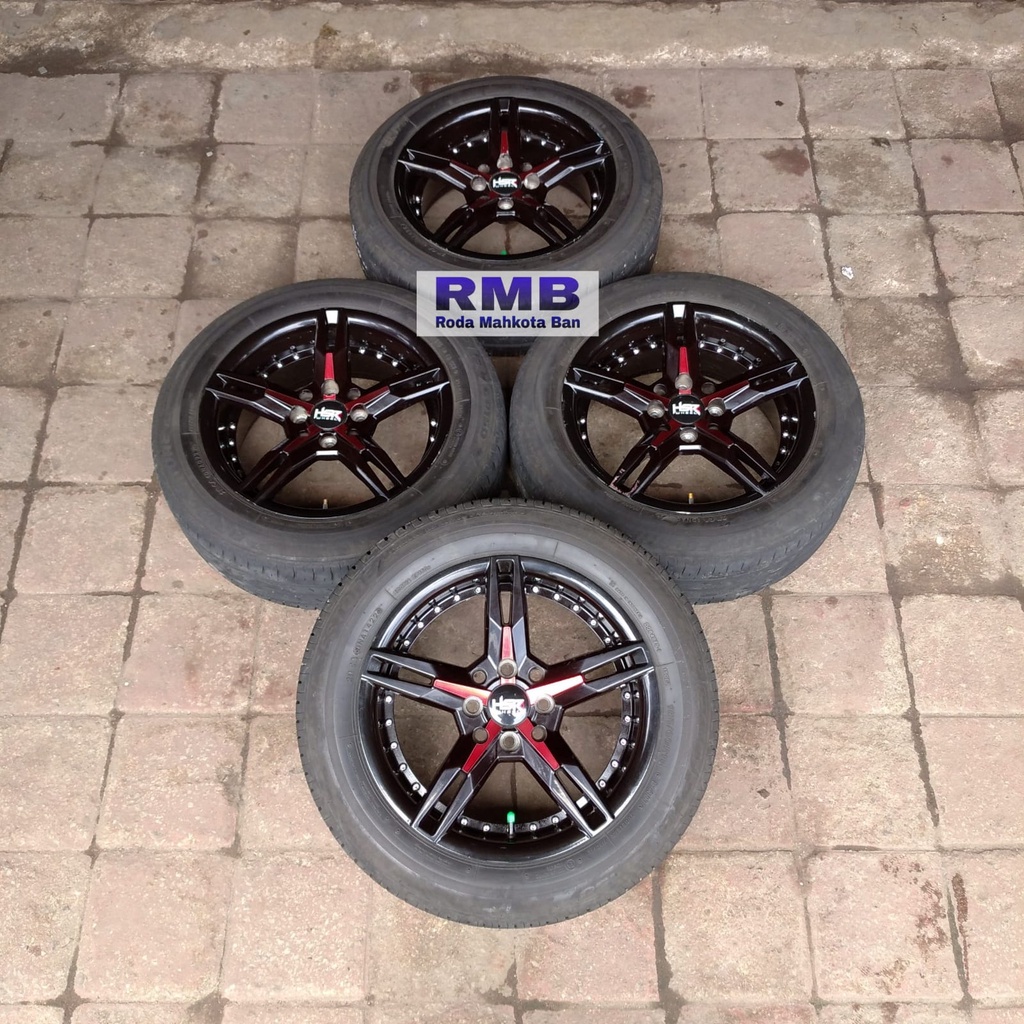 VELG MOBIL BEKAS MURAH HSR KUENIKA RING 15 + BAN 185 60 R15 JAZZ BRIO AGYA SIGRA