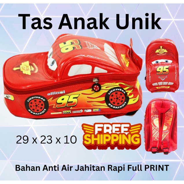 COD ~ 1 KG = 5!!PROMO TERMURAH Tas Anak TK  Motif Karakter Tas mobil tas 3D tas on the road Tas murah BUS tayo spiderman ironman cars little pony among us BT21 tas import anti air