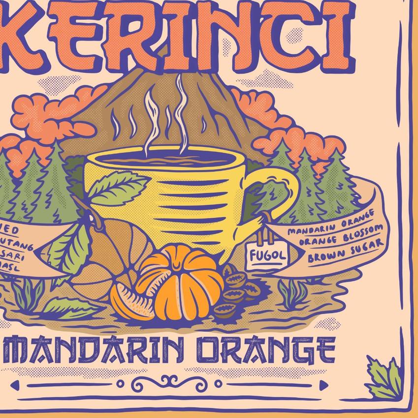 

♚ Kopi Arabika KERINCI MANDARIN ORANGE (200 gr) Single Origin Specialty Arabica Coffee Beans ●