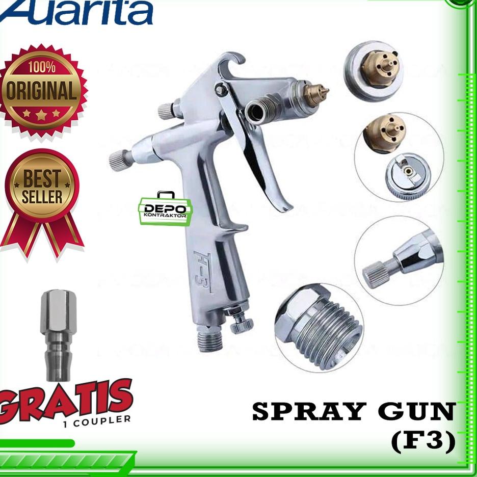 ✫ Alat Cat Semprot  AUARITA F3 Spray gun Mini F-3 READY STOK ✲