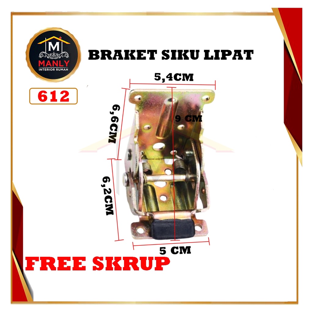 Braket Bracket Engsel Kaki Meja Lipat, isi 1 pcs FREE SEKRUP