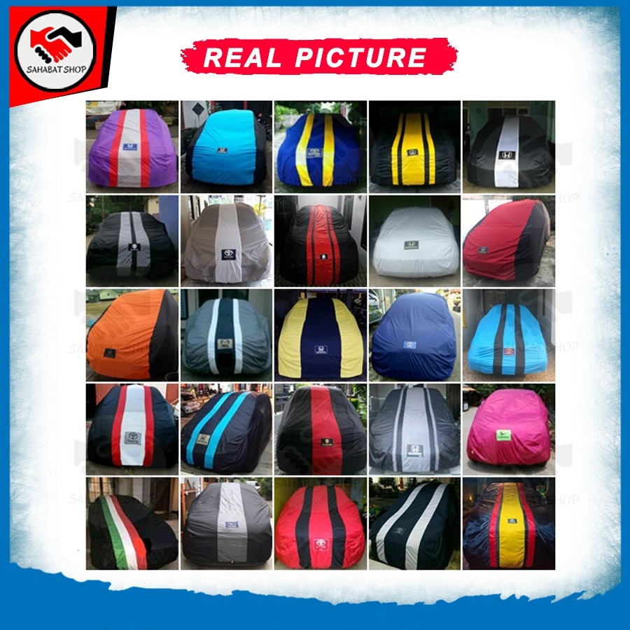 Sahabat Body Cover Mobil Seltos / Sarung Penutup Kia Seltos Outdoor 2019 2020 / Tutup Mantel Selimut Kerudung Kerodong Kelambu Terpal Pelindung Matol Jas Bungkus Mobil Anti Air Waterproof Model Biru