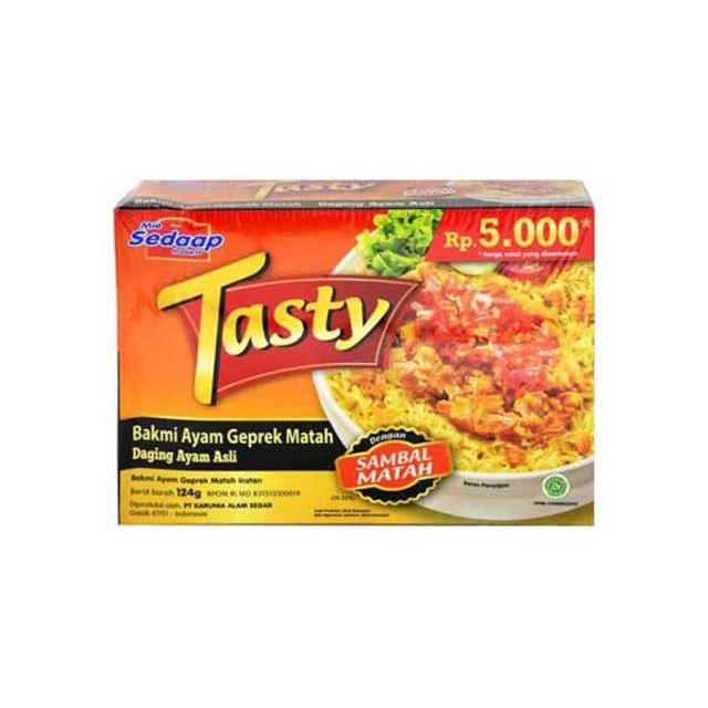 

SEDAAP MIE TASTY BA SAMBAL MATAH 124GR